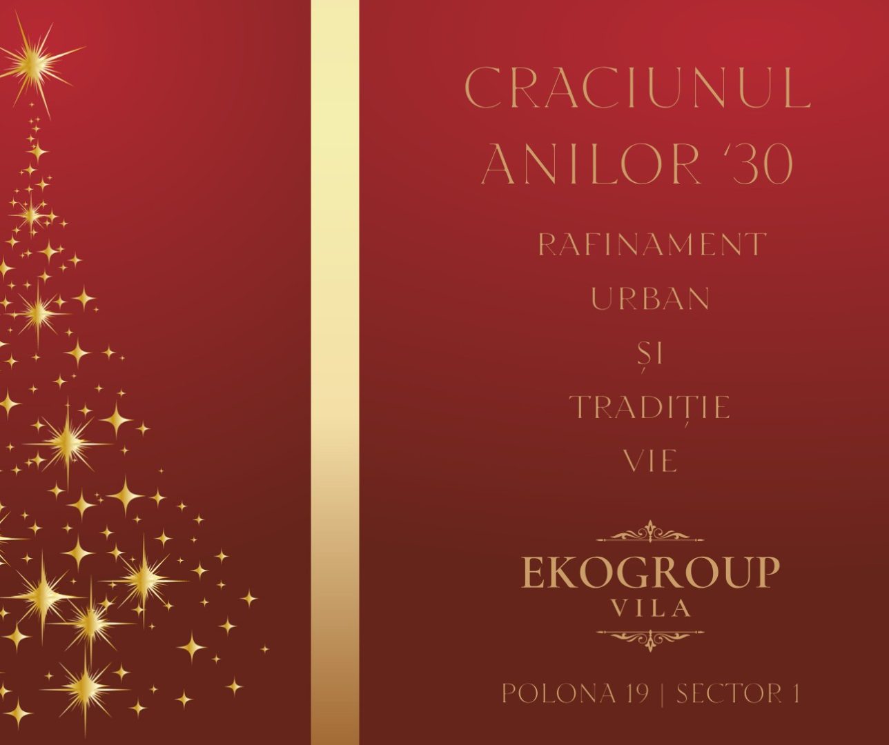Eleganța Crăciunului Anilor ’30 la Eko Group Vila: O Călătorie în Timpul Interbelic